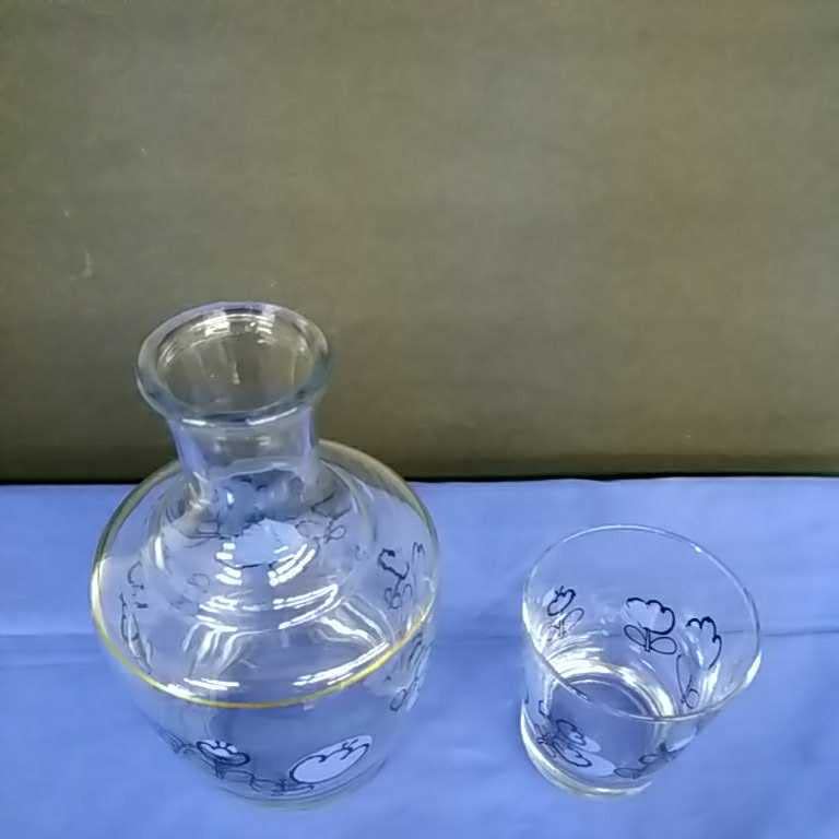 アデリア　花まわし　冠水瓶 アデリア 野ばな柄 冠水瓶セット 昭和レトロ | 春眠雑貨店